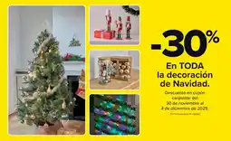 Carrefour En toda la decoración de navidad. oferta