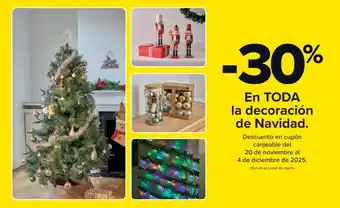 Carrefour En toda la decoración de navidad. oferta