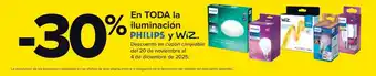 Carrefour PHILIPS y WIZ En toda la iluminación oferta
