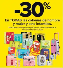 Carrefour En todas las colonias de hombre y mujer y sets infantiles. oferta