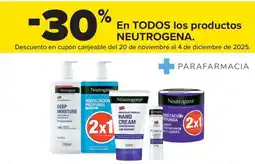Carrefour NEUTROGENA En todos los productos oferta