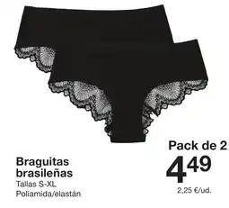 Zeeman Braguitas brasileñas oferta