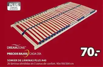 JYSK Dreamzone Somier De Láminas Plus A40 oferta