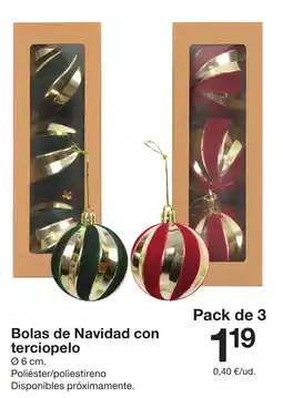 Zeeman Bolas de Navidad con terciopelo oferta