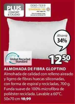JYSK Almohada De Fibra Gloptind oferta
