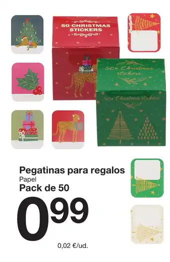 Zeeman Pegatinas para regalos oferta