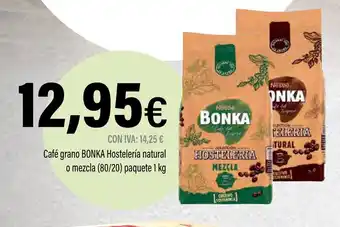 BONKA Café grano Hostelería natural o mezcla (80/20) paquete
