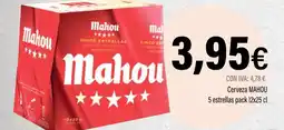 Cash Ifa MAHOU Cerveza 5 estrellas oferta