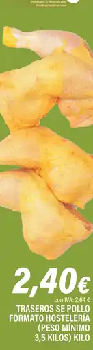 Cash Ifa Traseros se pollo formato hostelería oferta