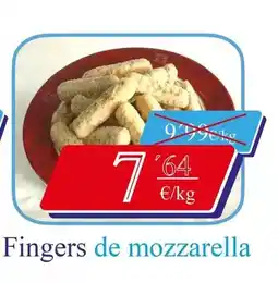 Congelados Copos Fingers de mozzarella oferta