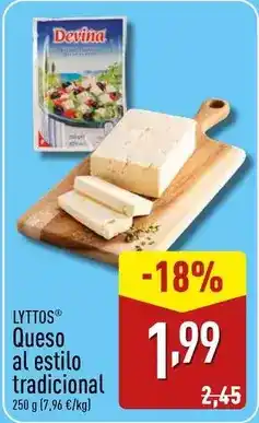 ALDI Queso al estilo tradicional oferta