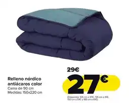 Carrefour Relleno nórdico antícaros color oferta