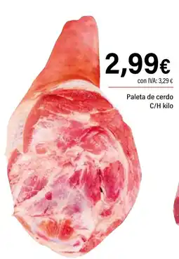 Cash Ifa Paleta de cerdo oferta