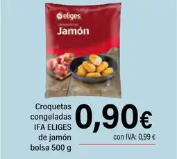 Cash Ifa IFA ELIGES Croquetas congeladas de jamón oferta