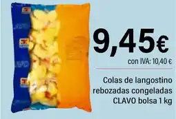 Cash Ifa CLAVO Colas de langostino rebozadas congeladas oferta