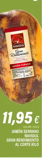 Cash Ifa NAVIDUL Jamón serrano gran rendimiento oferta