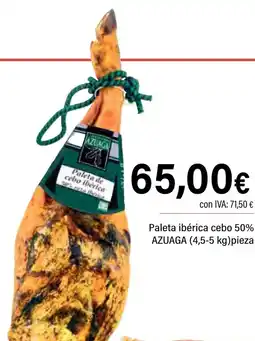 Cash Ifa AZUAGA Paleta ibérica cebo 50% oferta