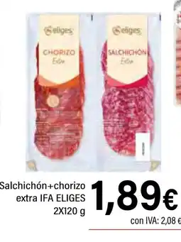 Cash Ifa IFA ELIGES Salchichón+chorizo extra oferta