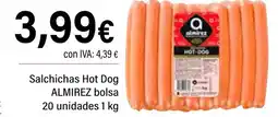 Cash Ifa ALMIREZ Salchichas Hot Dog bolsa oferta