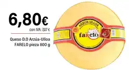Cash Ifa FARELO Queso D.O Arzúa-Ulloa pieza oferta
