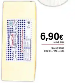 Cash Ifa ORO DEL VALLE Queso barra oferta