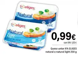 Cash Ifa IFA ELIGES Queso untar natural o natural light oferta