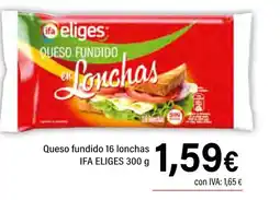 Cash Ifa IFA ELIGES Queso fundido 16 lonchas oferta