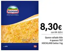 Cash Ifa HOCHLAND Queso rallado hilo 4 quesos TGT oferta