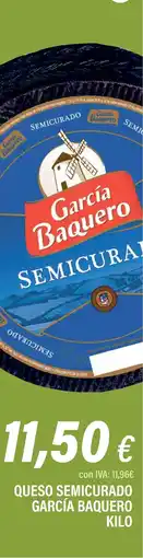 Cash Ifa GARCÍA BAQUERO Queso semicurado oferta