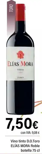Cash Ifa ELÍAS MORA Vino tinto D.O.Toro Roble oferta