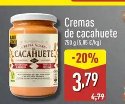 ALDI Cremas de cacahuete oferta