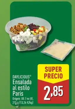 ALDI DAYLICIOUS Ensalada al estilo oferta