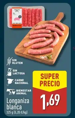 ALDI Longaniza blanca oferta