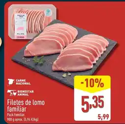 ALDI Filetes de lomo familiar oferta
