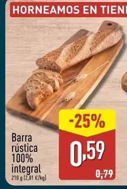ALDI Barra rústica 100% integral oferta