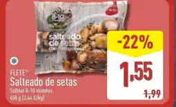 ALDI FLETE Salteado de setas oferta