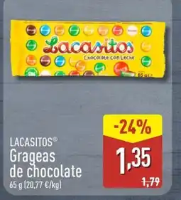 ALDI LACASITOS Grageas de chocolate oferta