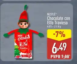 ALDI NESTLÉ Chocolate con Elfo Travieso oferta