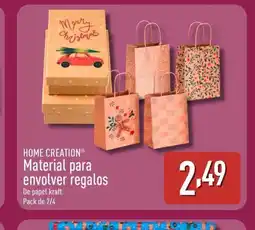ALDI HOME CREATION Material para envolver regalos oferta
