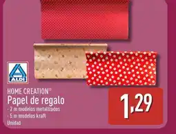 ALDI HOME CREATION Papel de regalo oferta