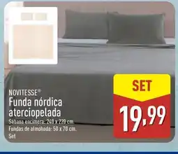 ALDI NOVITESSE Funda nórdica aterciopelada oferta