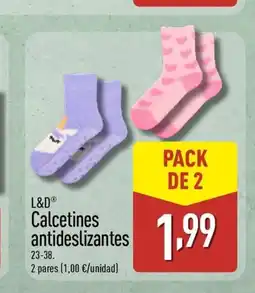 ALDI L&D Calcetines antideslizantes oferta