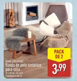 ALDI HOME CREATION Funda de pelo sintético para silla oferta