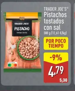 ALDI TRADER JOE'S Pistachos tostados con sal oferta