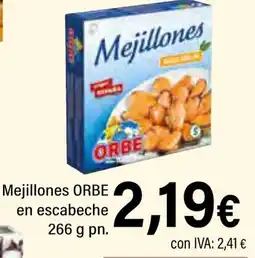 Cash Ifa ORBE Mejillones en escabeche oferta