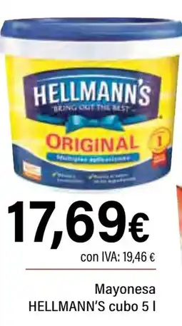 Cash Ifa HELLMANN'S Mayonesa cubo oferta