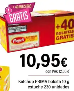 Cash Ifa PRIMA Ketchup bolsita estuche oferta