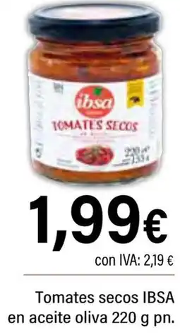 Cash Ifa IBSA Tomates secos en aceite oliva. oferta