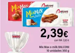 Cash Ifa BALCONI Mix Max o milk oferta