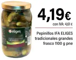 Cash Ifa IFA ELIGES Pepinillos tradicionales grandes frasco oferta